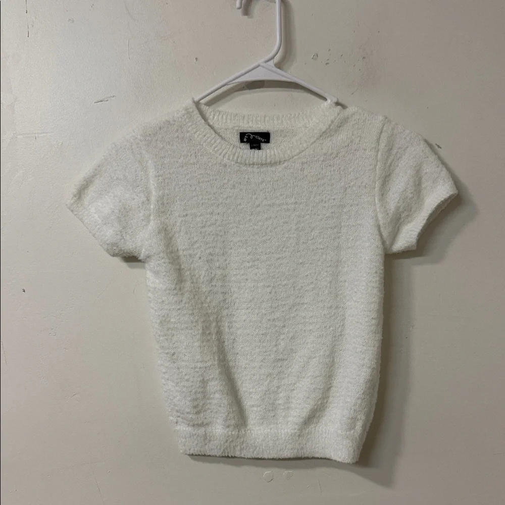Art Class Soft White Knit Top